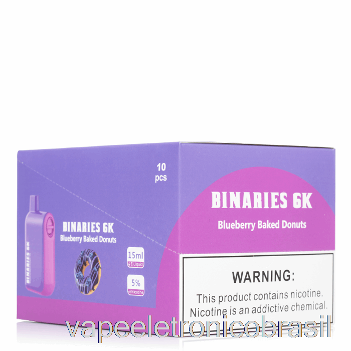 Vape Recarregável [pacote De 10] Binários Horizonte 6k 6000 Descartáveis